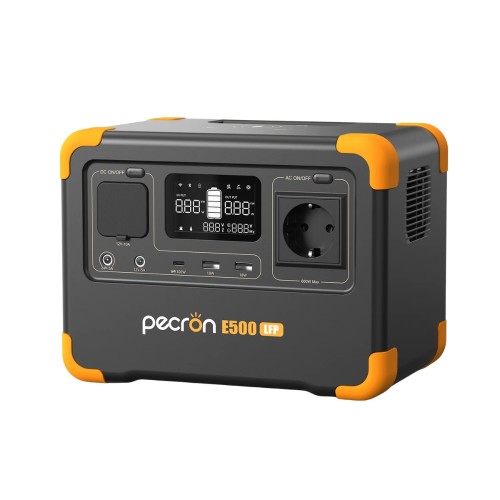 PECRON E500LFP – przenośna stacja zasilania LiFePO4 600W / 576Wh