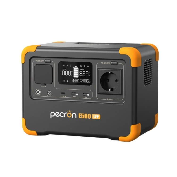 PECRON E500LFP – przenośna stacja zasilania LiFePO4 600W / 576Wh