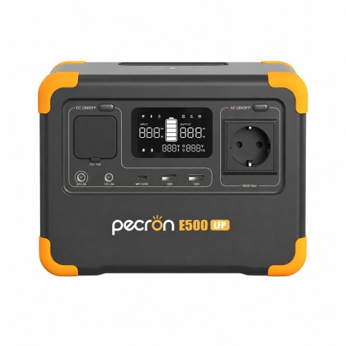 PECRON E500LFP – przenośna stacja zasilania LiFePO4 600W / 576Wh
