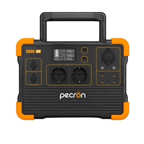 PECRON E600LFP – przenośna stacja zasilania LiFePO4 1200W / 614Wh