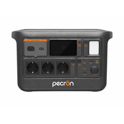 PECRON F1000LFP przenośna stacja zasilania 1500W 960Wh LiFePO4 – mobilne źródło energii z gniazdami AC, portami USB, DC i wyświetlaczem