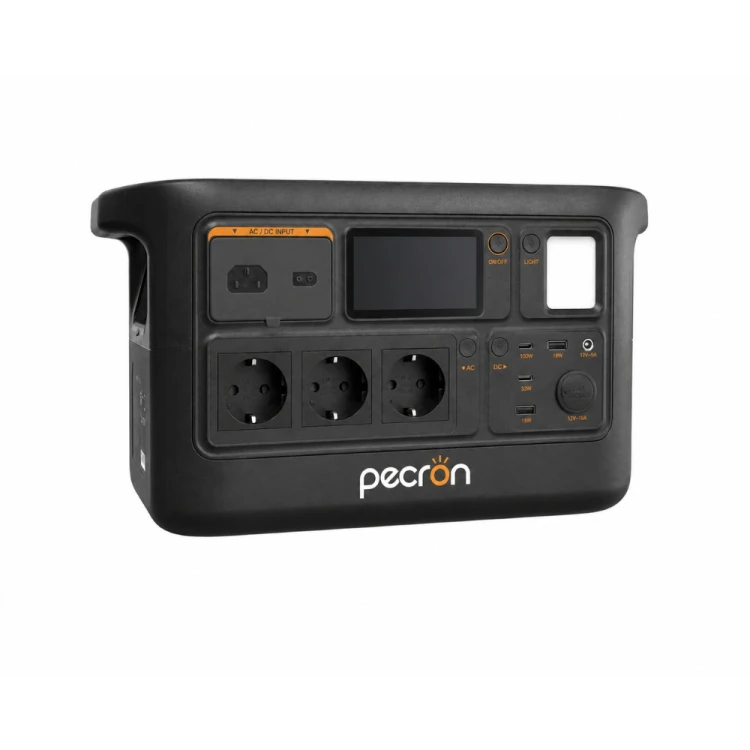 PECRON F1000LFP przenośna stacja zasilania 1500W 960Wh LiFePO4 – mobilne źródło energii z gniazdami AC, portami USB, DC i wyświetlaczem