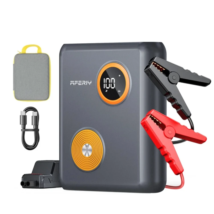 AFERIY GK03 | Booster rozruchowy 12V 2000A – przenośne urządzenie do awaryjnego uruchamiania samochodu, zapewniające wysoką moc rozruchową i wsparcie w sytuacjach awaryjnych.