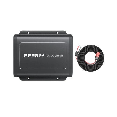 AFERIY DC060 + Kabel | Ładowarka samochodowa DC-DC 580W 48V – wydajne rozwiązanie do ładowania stacji zasilania z instalacji samochodowej podczas jazdy, stworzone z myślą o podróżach, kamperach i pracy w terenie.