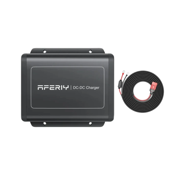 AFERIY DC060 + Kabel | Ładowarka samochodowa DC-DC 580W 48V – wydajne rozwiązanie do ładowania stacji zasilania z instalacji samochodowej podczas jazdy, stworzone z myślą o podróżach, kamperach i pracy w terenie.