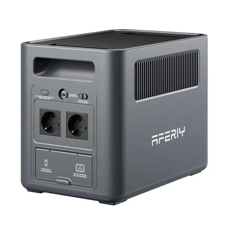 AFERIY Nomad1800 P180 to wydajna przenośna stacja zasilania 1800 W 1024 Wh. Idealna do domu, kampera, kempingu, podróży i jako awaryjne źródło energii.