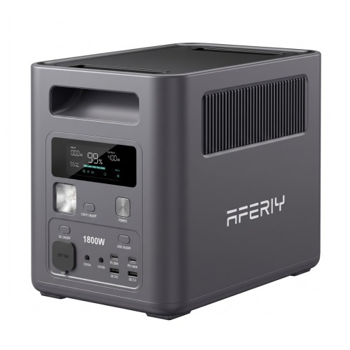 AFERIY Nomad1800 P180 to wydajna przenośna stacja zasilania 1800 W 1024 Wh. Idealna do domu, kampera, kempingu, podróży i jako awaryjne źródło energii.