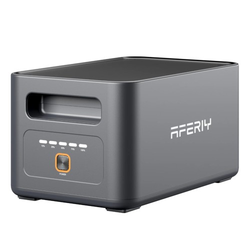 AFERIY P180-B to akumulator rozszerzający 1024 Wh do stacji Nomad1800 Pro. Zwiększa pojemność zestawu i wydłuża czas zasilania w domu, kamperze i podróży.