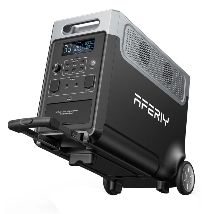 AFERIY Haven3600 P310 – przenośna stacja zasilania o mocy 3600W i pojemności 3840Wh, przeznaczona do zasilania urządzeń domowych, elektronarzędzi, sprzętu w kamperze oraz jako awaryjne źródło energii.