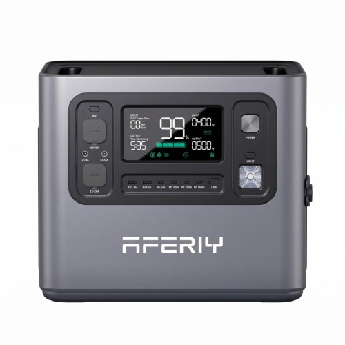 AFERIY Haven2800 P280 to przenośna stacja zasilania 2800 W 2048 Wh. Zapewnia wydajne zasilanie w domu, kamperze, podczas campingu i pracy poza siecią.