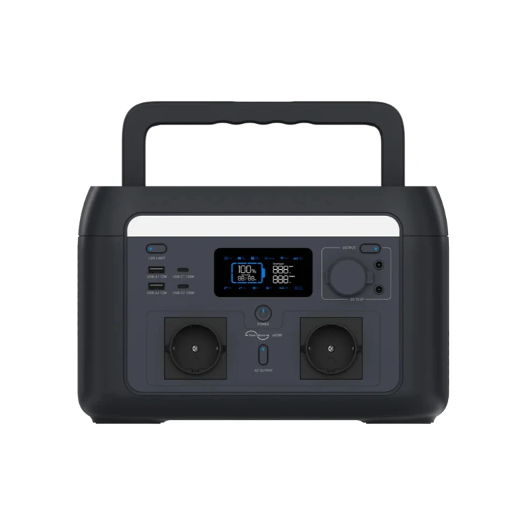 HINEN PS600 600 W 512 Wh – przenośna stacja zasilania LiFePO4 z szybkim ładowaniem, funkcją UPS i możliwością ładowania solarnego, do domu, kampera i na kemping.
