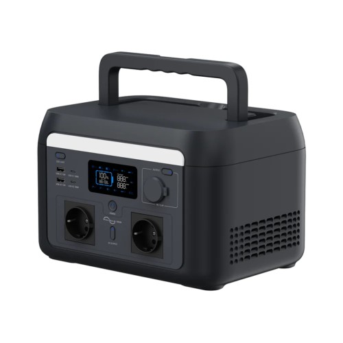 HINEN PS1000 1000 W 614 Wh – przenośna stacja zasilania LiFePO4 z szybkim ładowaniem 1,5 h, UPS 10 ms i ładowaniem solarnym do 400 W, do domu, kampera i podróży.