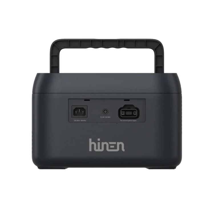 HINEN PS1000 1000 W 614 Wh – przenośna stacja zasilania LiFePO4 z szybkim ładowaniem 1,5 h, UPS 10 ms i ładowaniem solarnym do 400 W, do domu, kampera i podróży.