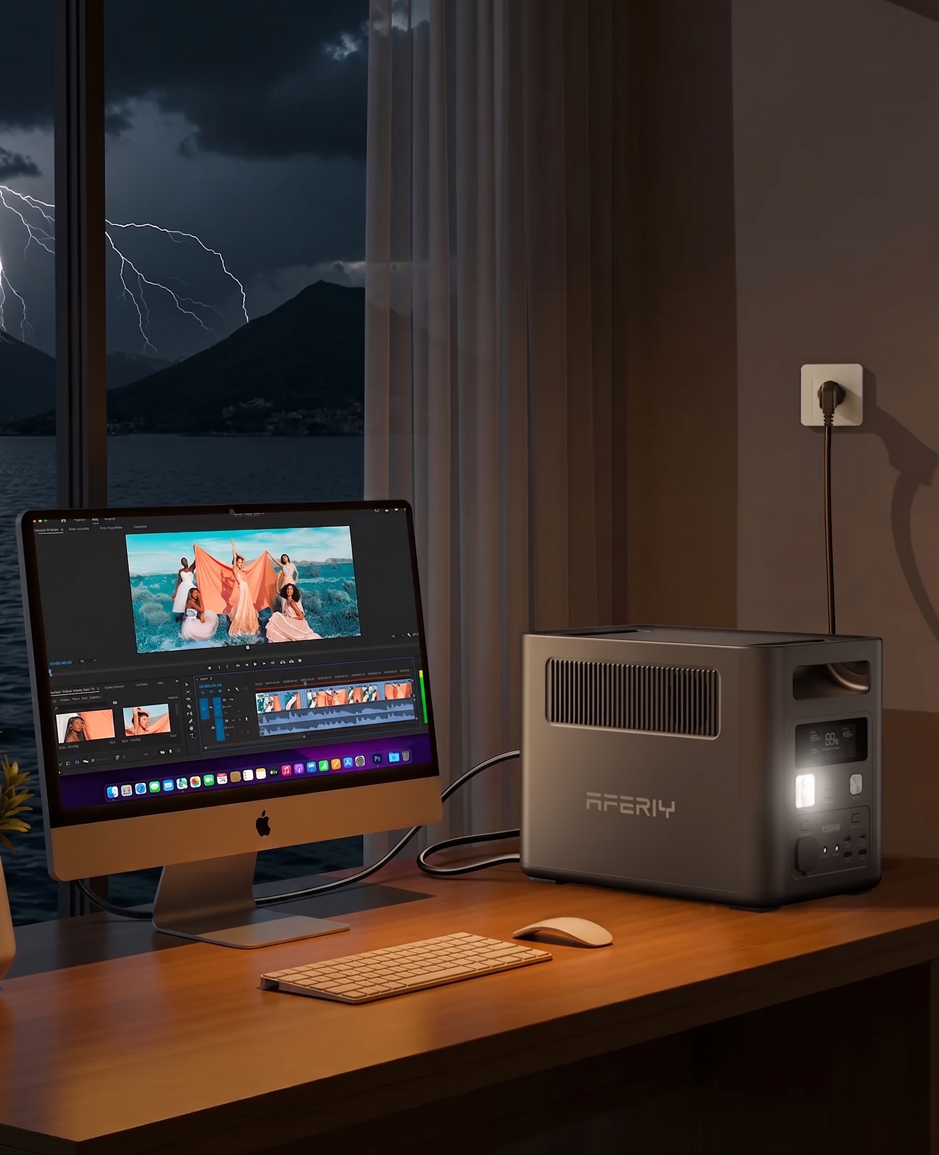 AFERIY Nomad1800 P180 jako źródło energii do pracy przy komputerze