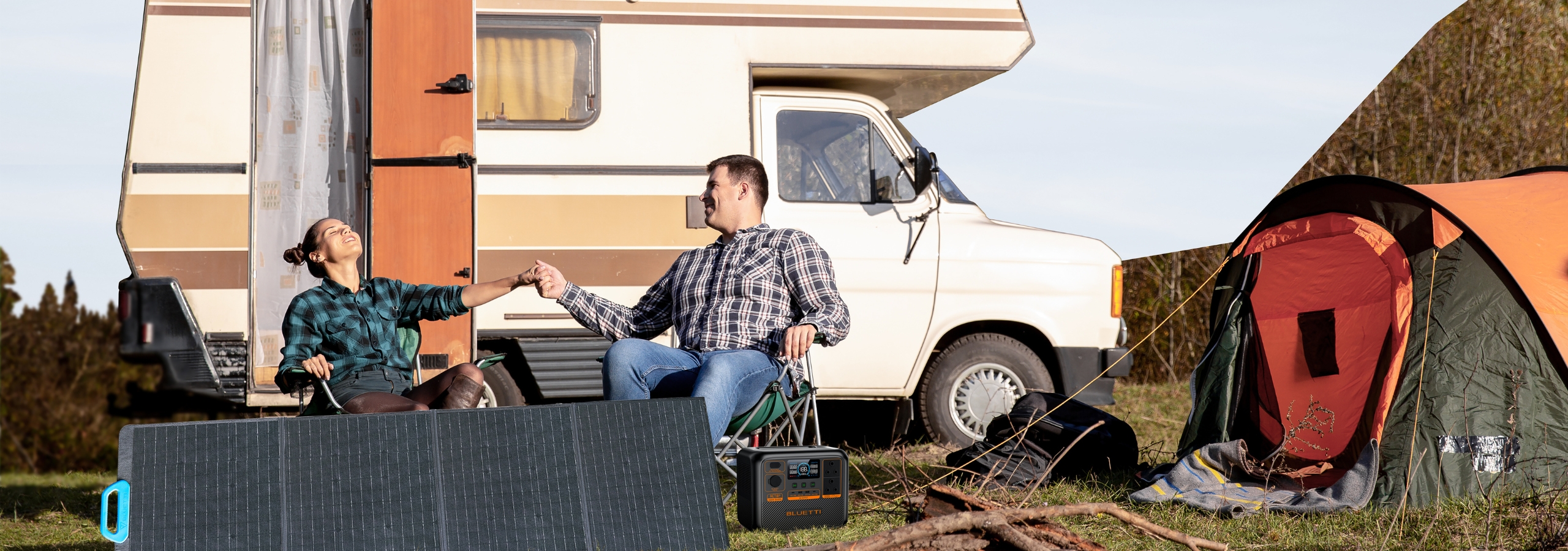 BLUETTI AC70P – kemping i kamper