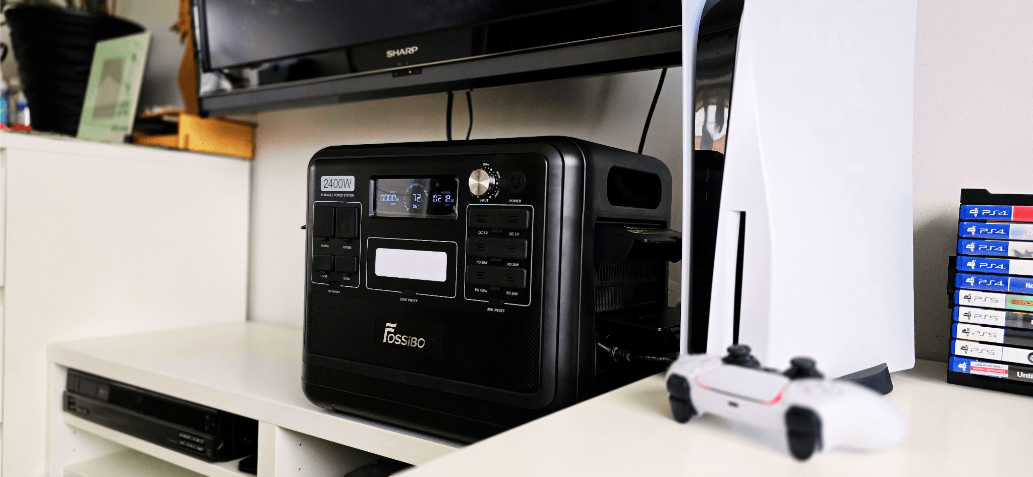 FOSSiBOT F2400 BLACK – rozrywka i gaming