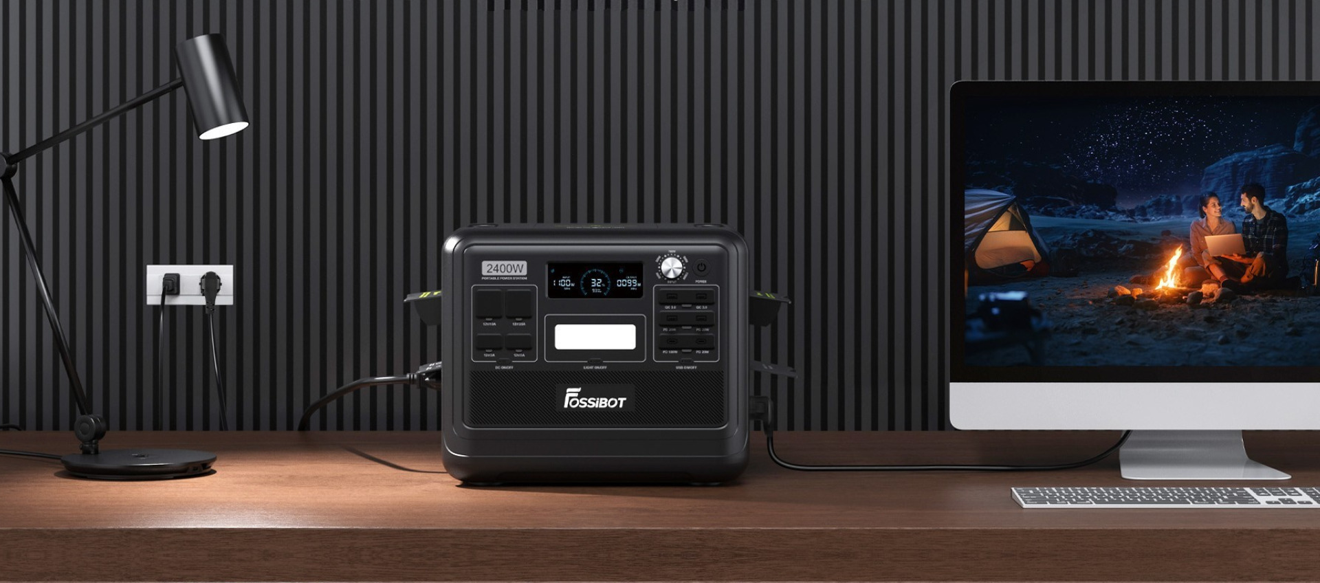 FOSSiBOT F2400 BLACK – UPS dla domu i biura