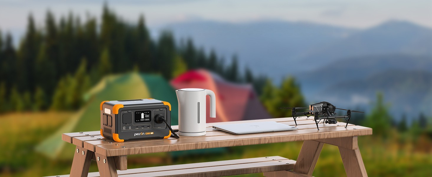 PECRON E300LFP podczas campingu i wypoczynku poza domem