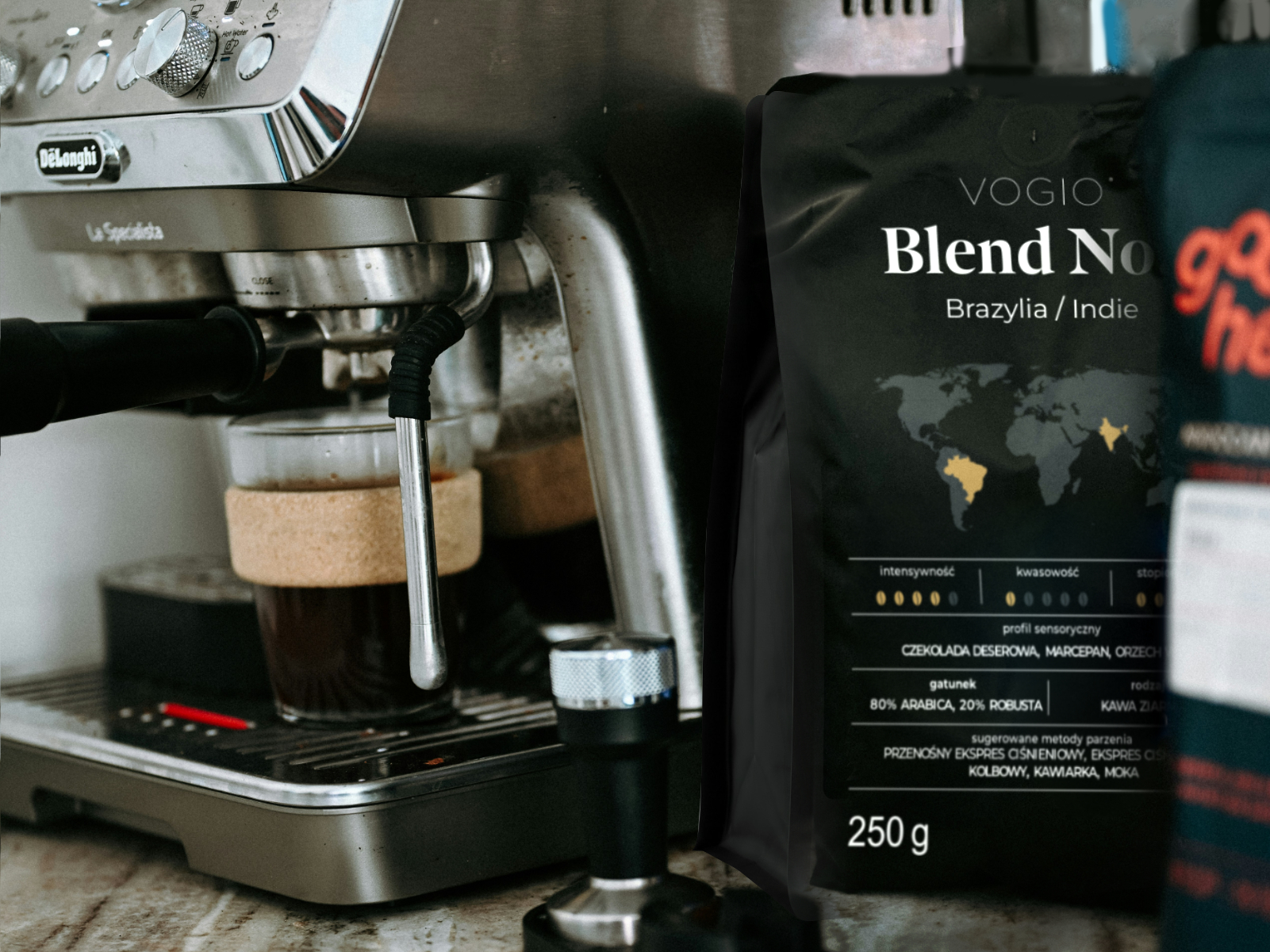 VOGIO Blend No.1 – fotografia opakowania kawy